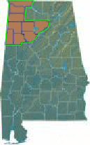 Winston, Walker, Marion, Fayette, Franklin, Lamar and Cullman Counties + Smith Lake